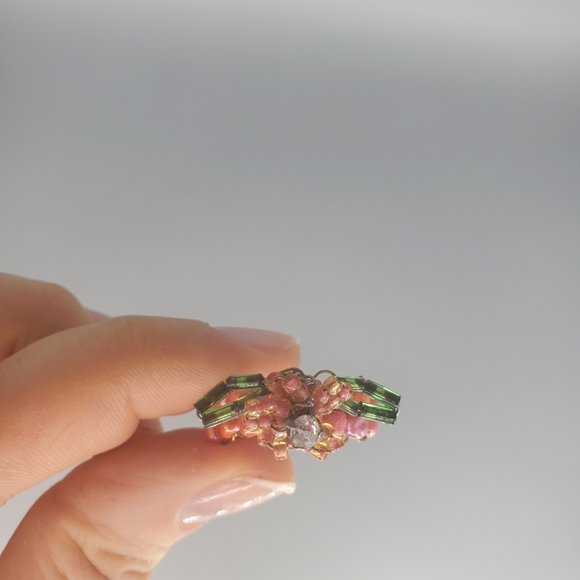 Rose Flower Beaded Ring - Picture 9 of 9